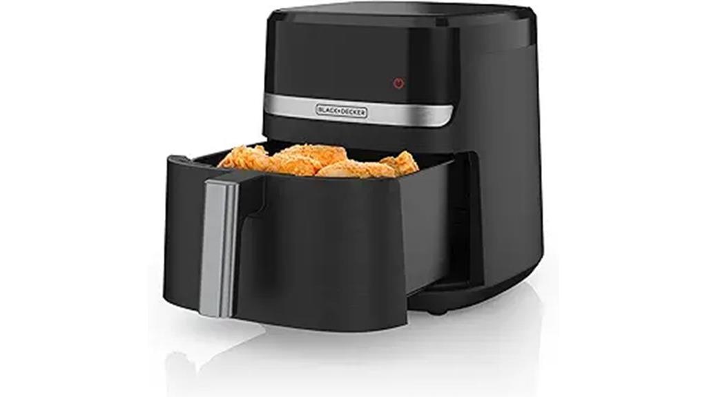 black decker 4qt air fryer