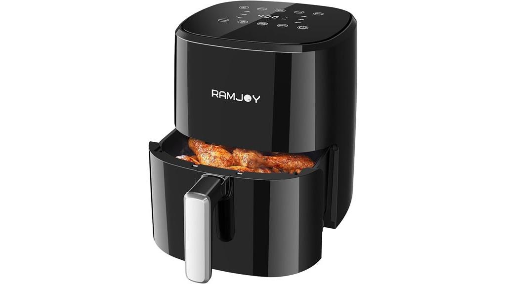 compact air fryer capacity
