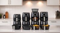 compact dual basket air fryers