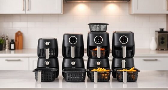 compact dual basket air fryers