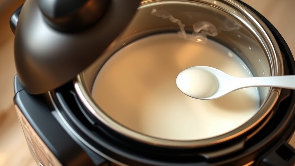 cool milk before adding culture