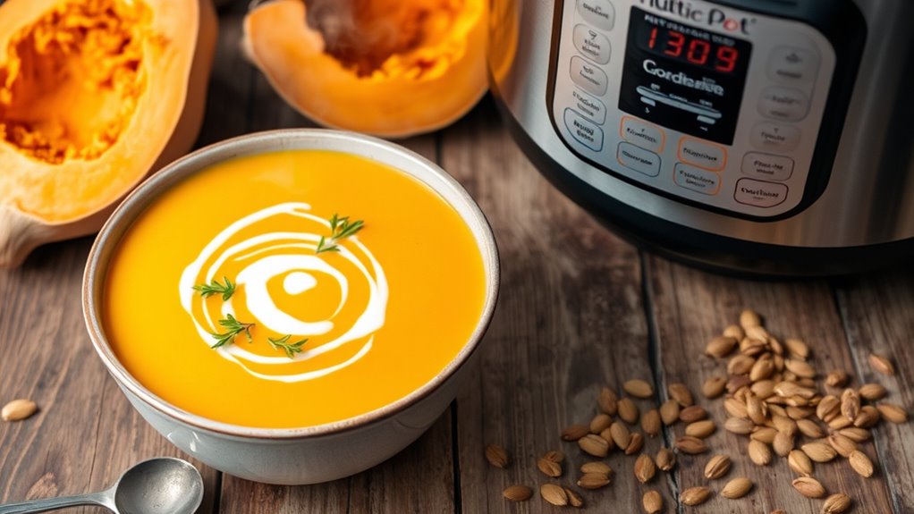 creamy nutritious squash soup