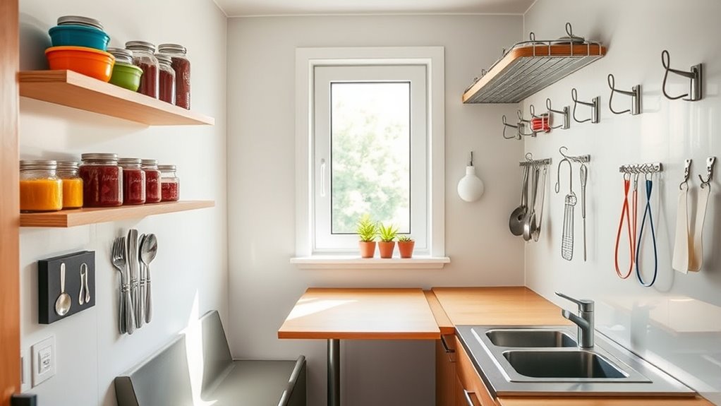 creative small kitchen storage