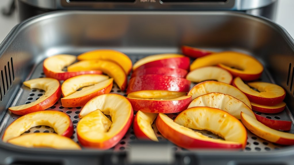 dehydrate fruit evenly at low temperature