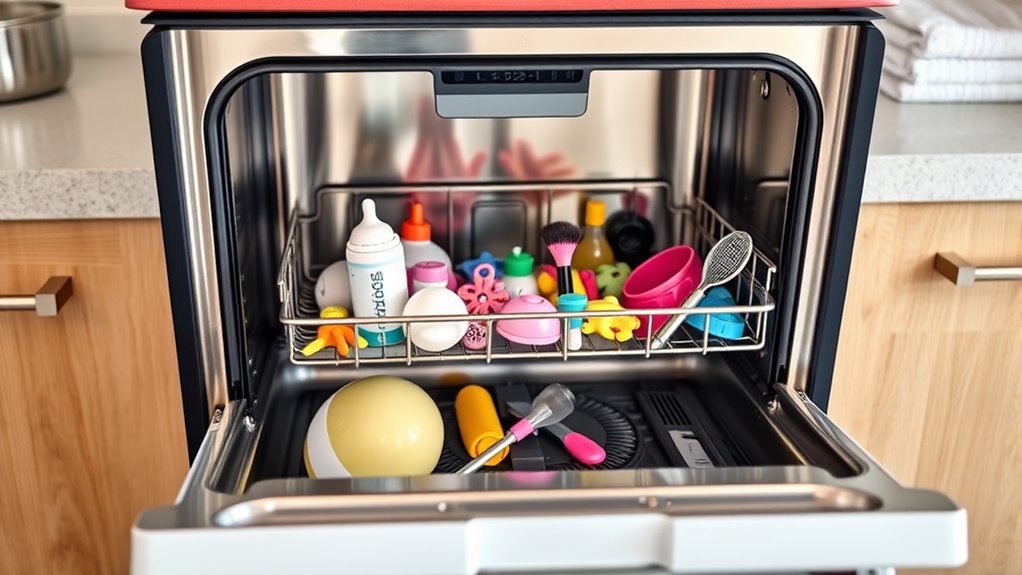dishwasher safe item sanitization
