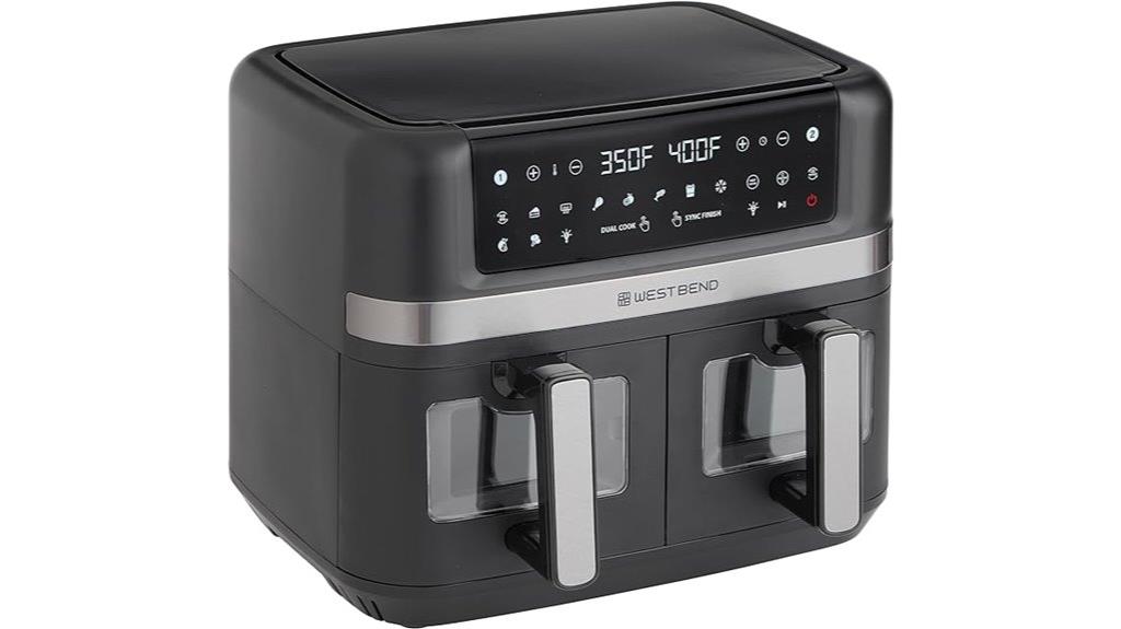 double basket digital air fryer