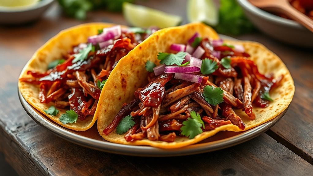 easy flavorful pulled tacos