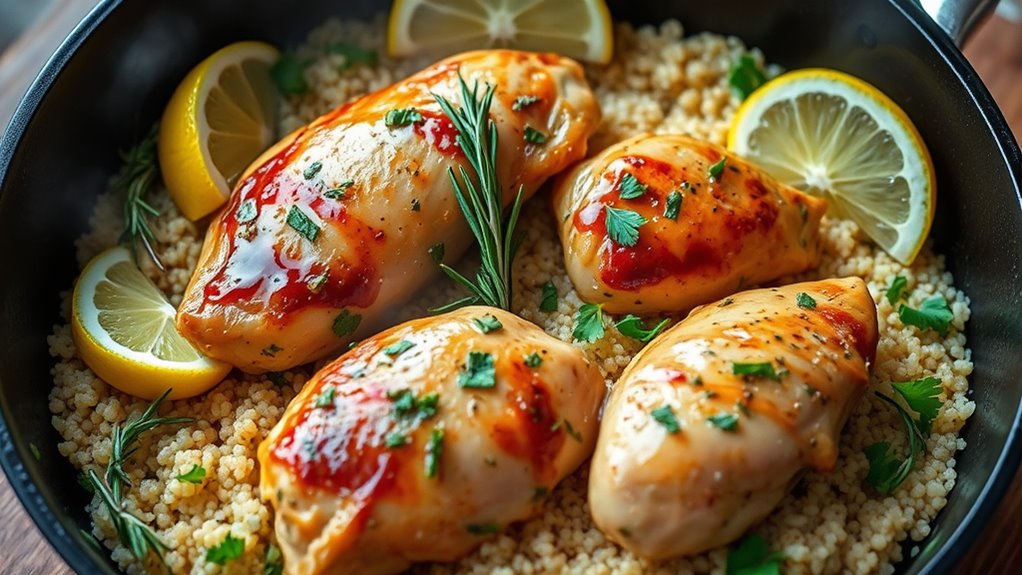 flavorful marinade enhances dish