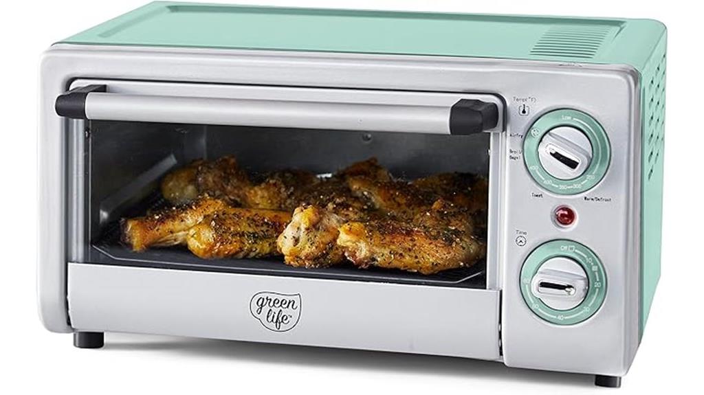 green kitchen appliance combo