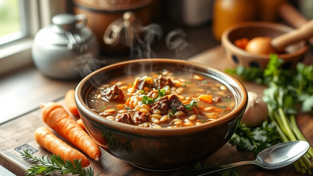 hearty beef barley soup