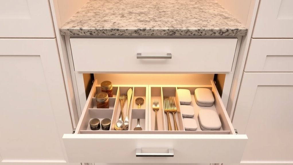hidden kitchen storage solutions