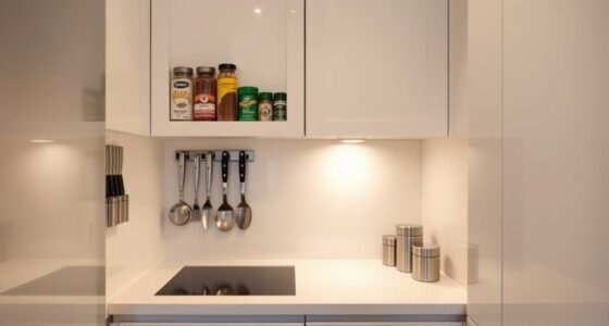 kitchen organization with magnets