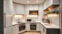 optimized micro kitchen layouts