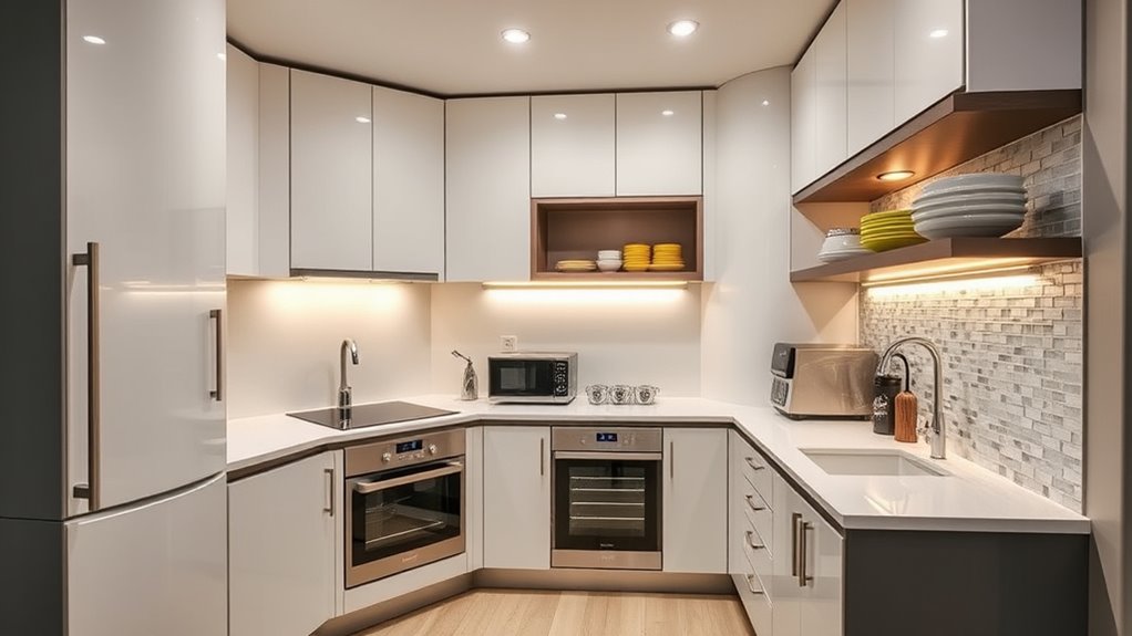 optimized micro kitchen layouts