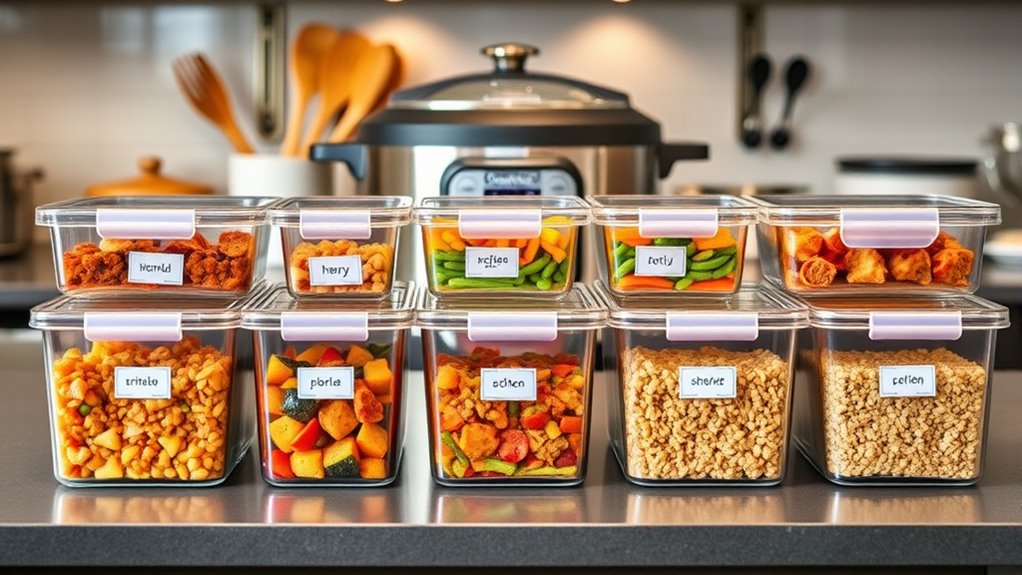 organize portion freezer efficiently