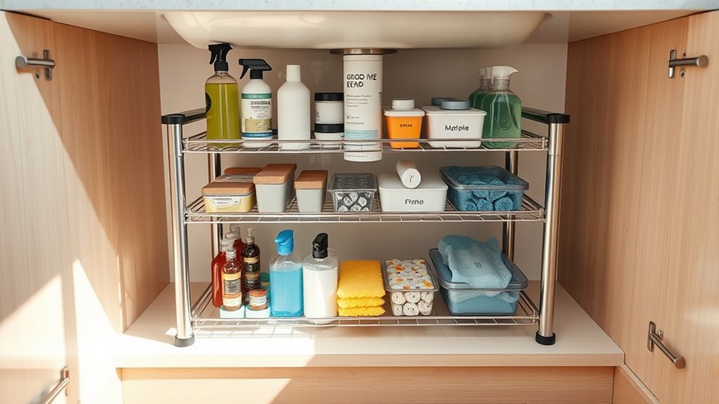 organized space saving storage