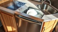 rv camper compact dishwasher