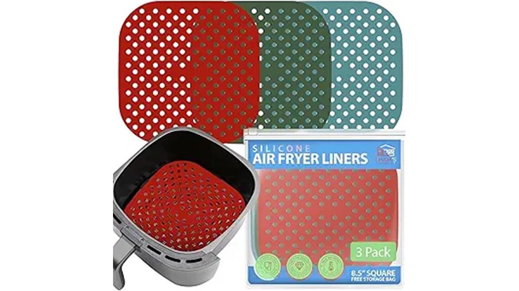 silicone air fryer liners