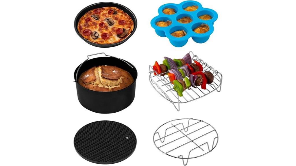six piece air fryer set