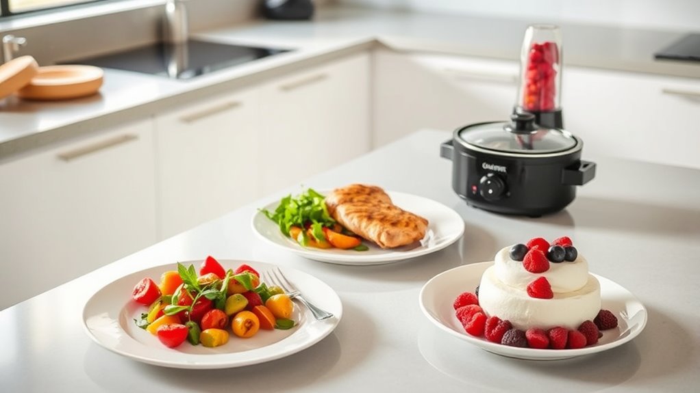 small appliances enable elegant dinners