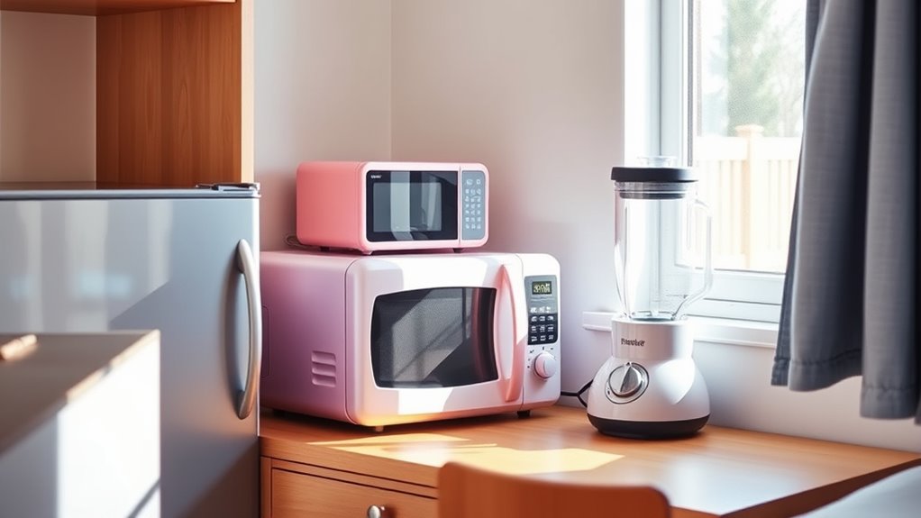 small appliances enhance dorm life