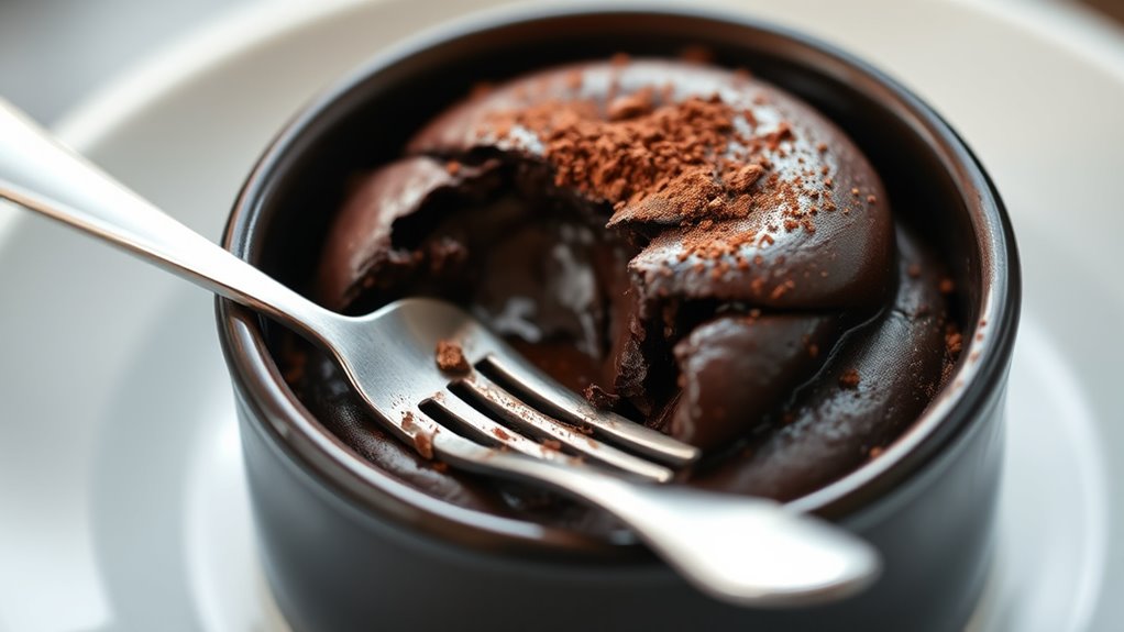 small batch chocolate souffl