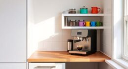 small kitchen coffee setup
