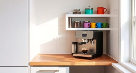 small kitchen coffee setup