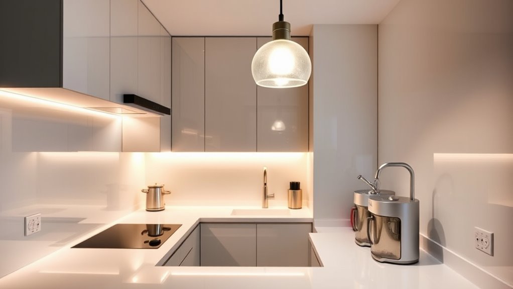 smart lighting for small kitchens