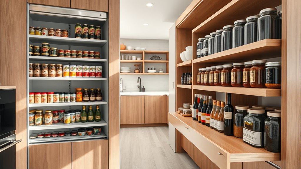 space efficient pantry shelving options