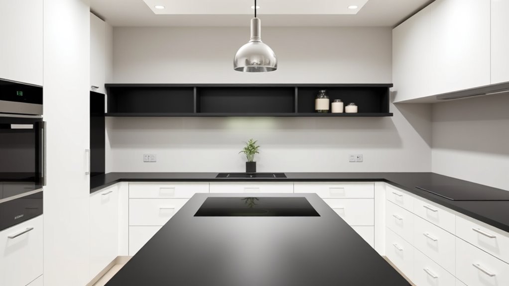 streamlined organized kitchen space