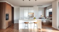 studio apartment kitchen island