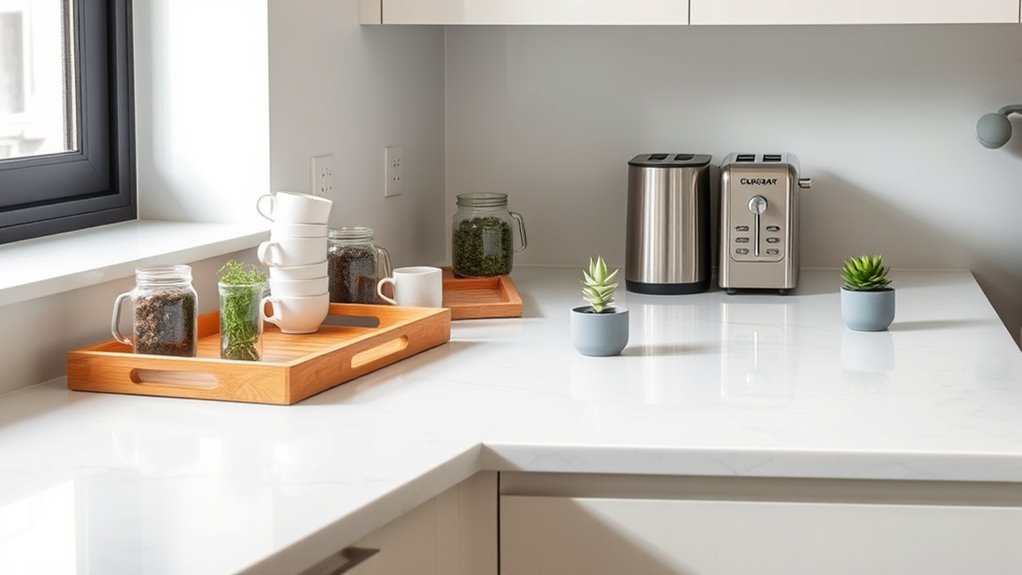 stylish countertop decluttering tips