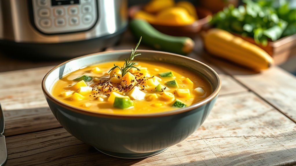 summer vegetable creamy soup