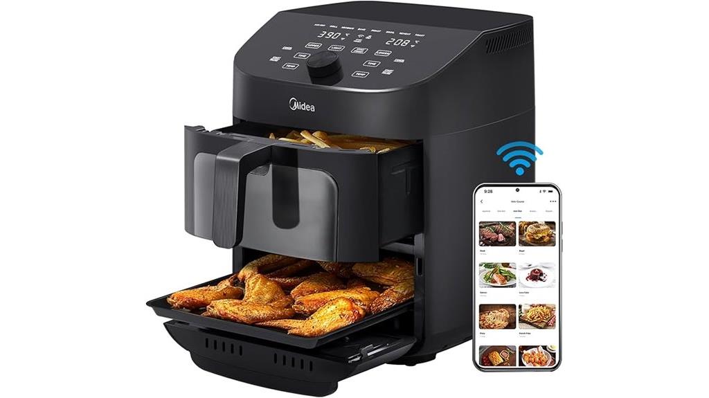 wi fi enabled dual basket oven