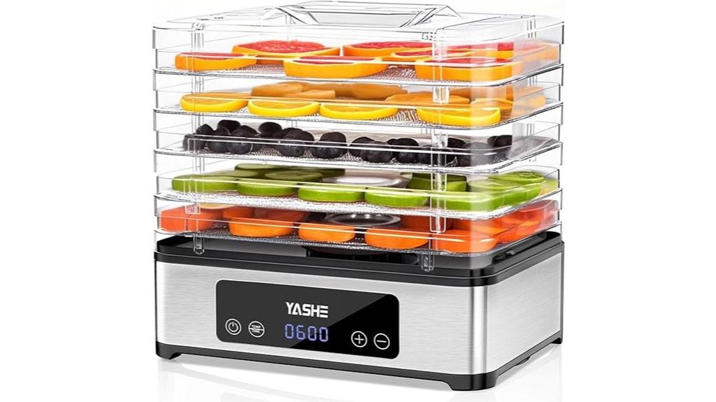 yashe dehydrator with trays