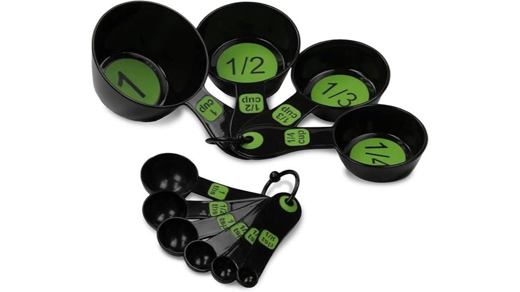 10 piece green measuring cups