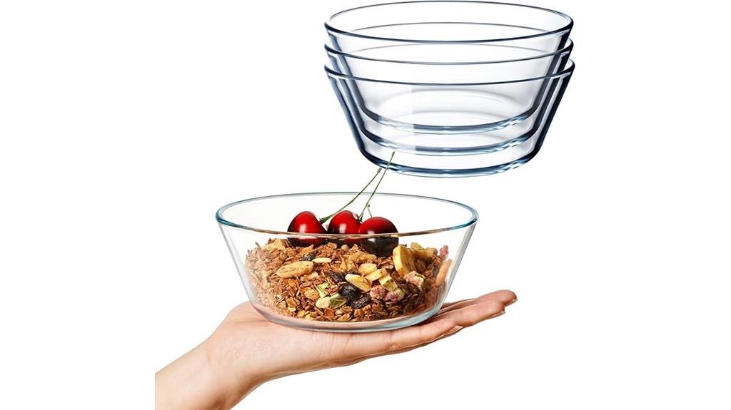 25oz glass bowl set