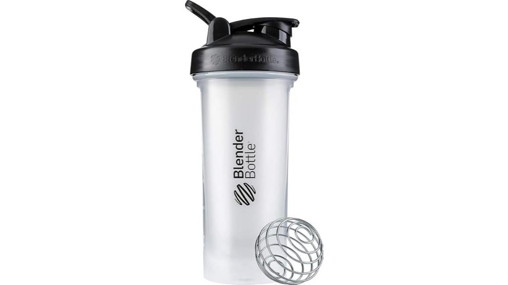 28 oz clear black shaker