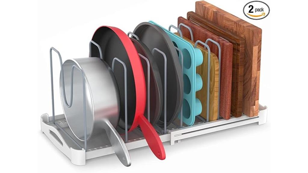 adjustable bakeware lid rack