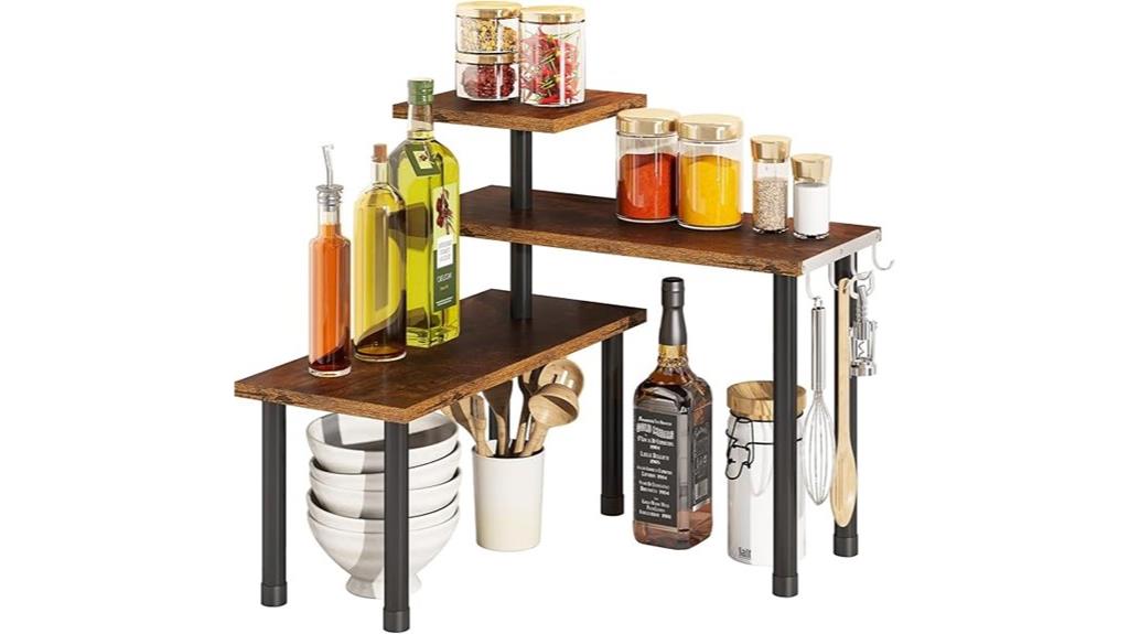 adjustable corner kitchen shelf
