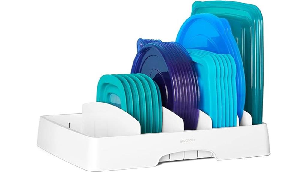 adjustable food container organizer