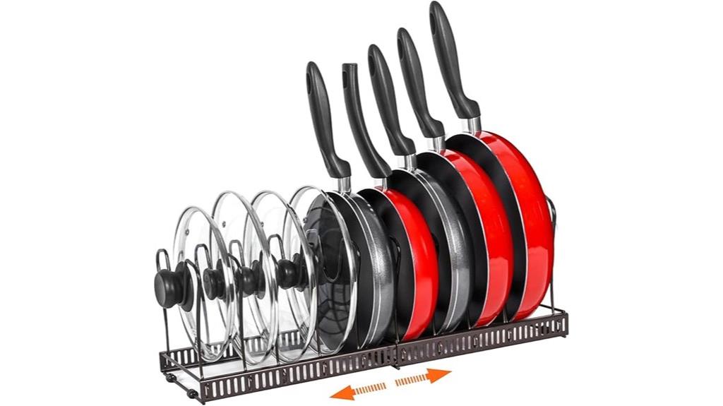 adjustable kitchen pot rack