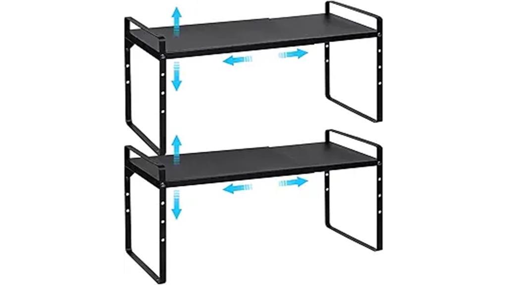 adjustable kitchen shelf set