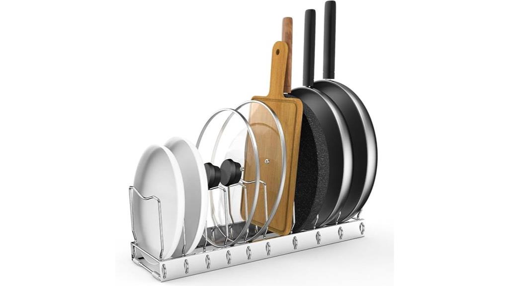adjustable lid and pot organizer