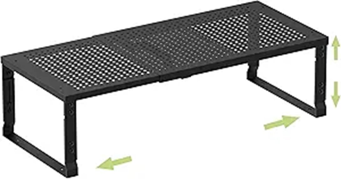 adjustable metal storage shelving