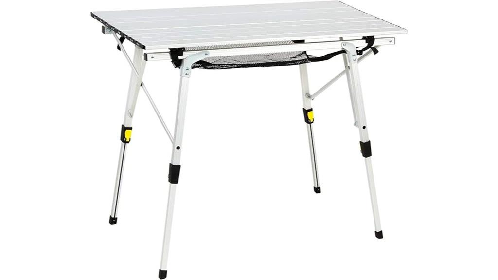 adjustable portable camping table