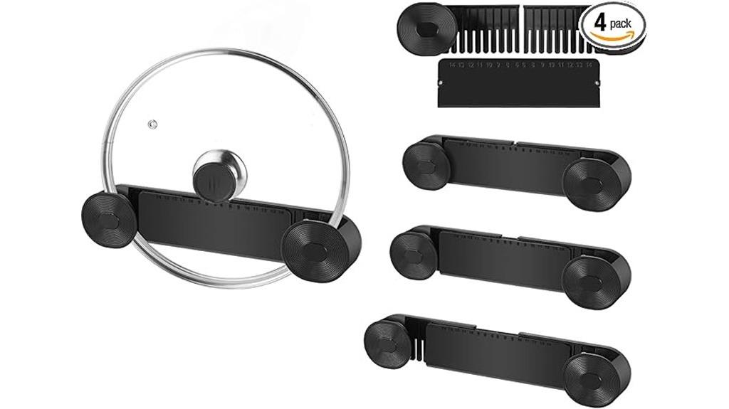 adjustable pot lid holder