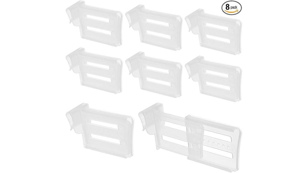 adjustable refrigerator shelf dividers