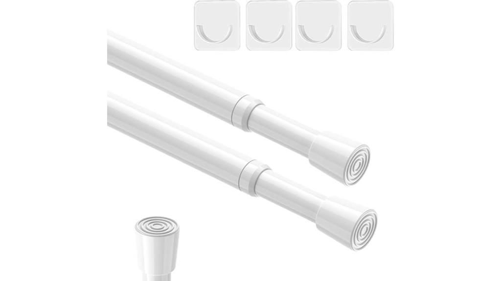 adjustable spring tension curtain rods